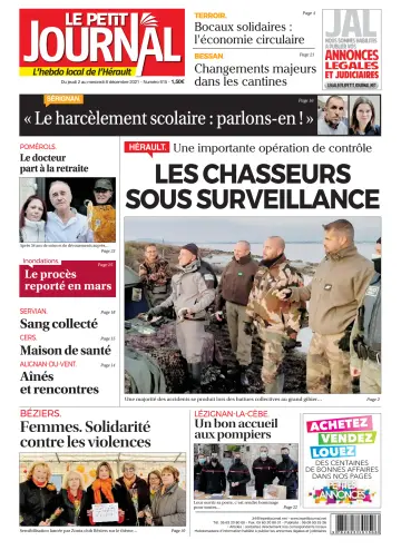 Le Petit Journal - L'hebdo local de l'Hérault - 3 Dec 2021