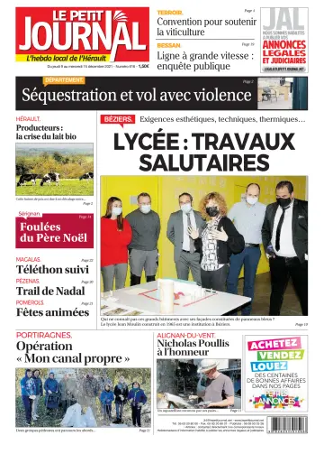 Le Petit Journal - L'hebdo local de l'Hérault - 10 Dec 2021