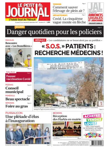 Le Petit Journal - L'hebdo local de l'Hérault - 17 Dec 2021