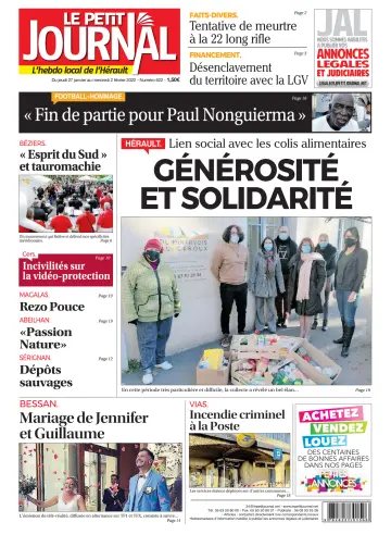 Le Petit Journal - L'hebdo local de l'Hérault - 28 Jan 2022