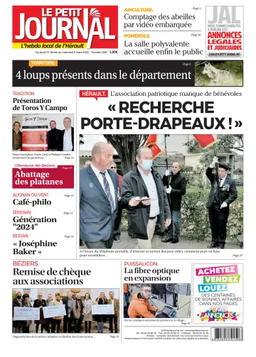 Le Petit Journal - L'hebdo local de l'Hérault - 25 Feb 2022
