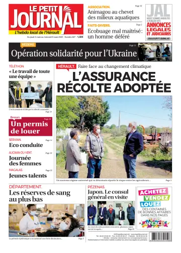 Le Petit Journal - L'hebdo local de l'Hérault - 4 Mar 2022