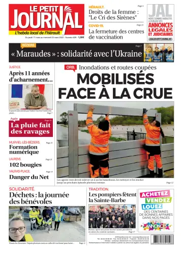 Le Petit Journal - L'hebdo local de l'Hérault - 18 Mar 2022