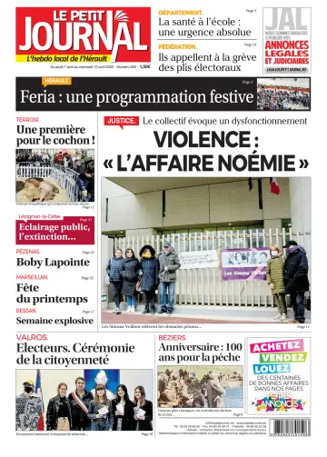 Le Petit Journal - L'hebdo local de l'Hérault - 8 Apr 2022