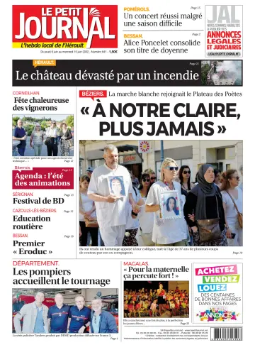 Le Petit Journal - L'hebdo local de l'Hérault - 10 Jun 2022