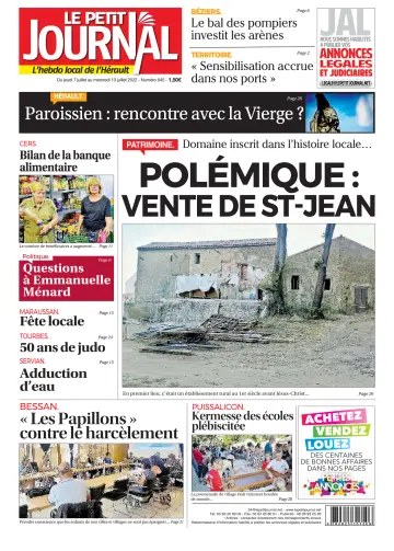 Le Petit Journal - L'hebdo local de l'Hérault - 8 Jul 2022