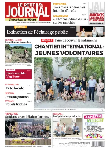 Le Petit Journal - L'hebdo local de l'Hérault - 29 Jul 2022