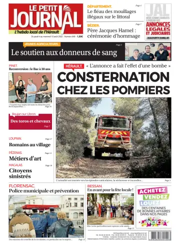 Le Petit Journal - L'hebdo local de l'Hérault - 5 Aug 2022