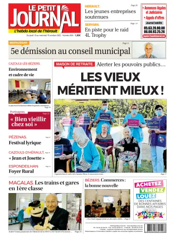 Le Petit Journal - L'hebdo local de l'Hérault - 14 Oct 2022