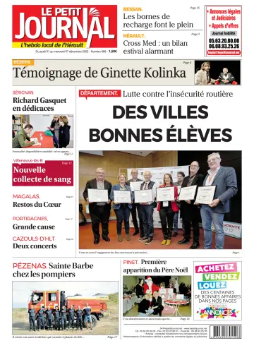 Le Petit Journal - L'hebdo local de l'Hérault - 2 Dec 2022