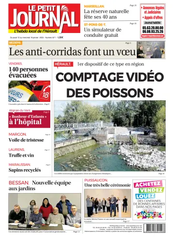 Le Petit Journal - L'hebdo local de l'Hérault - 13 Jan 2023