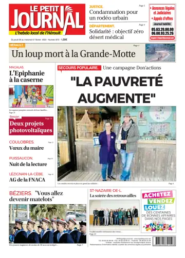 Le Petit Journal - L'hebdo local de l'Hérault - 27 Jan 2023