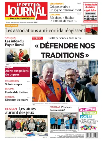 Le Petit Journal - L'hebdo local de l'Hérault - 17 Feb 2023