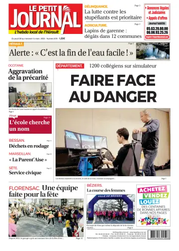 Le Petit Journal - L'hebdo local de l'Hérault - 10 Mar 2023