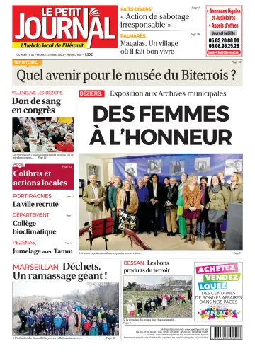 Le Petit Journal - L'hebdo local de l'Hérault - 17 Mar 2023