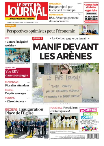 Le Petit Journal - L'hebdo local de l'Hérault - 21 Apr 2023