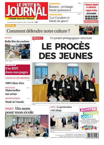 Le Petit Journal - L'hebdo local de l'Hérault - 28 Apr 2023