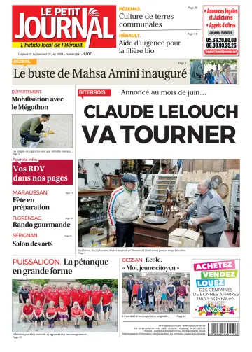 Le Petit Journal - L'hebdo local de l'Hérault - 2 Jun 2023