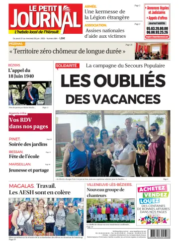 Le Petit Journal - L'hebdo local de l'Hérault - 23 Jun 2023