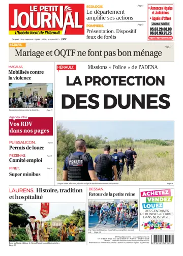 Le Petit Journal - L'hebdo local de l'Hérault - 14 Jul 2023