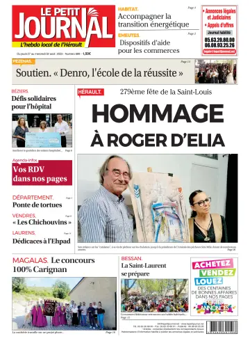 Le Petit Journal - L'hebdo local de l'Hérault - 28 Jul 2023