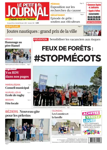 Le Petit Journal - L'hebdo local de l'Hérault - 4 Aug 2023