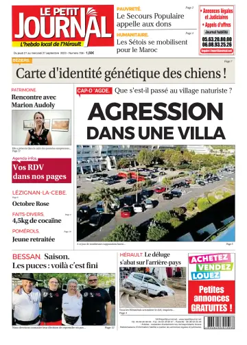 Le Petit Journal - L'hebdo local de l'Hérault - 22 Sep 2023
