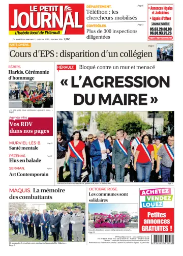 Le Petit Journal - L'hebdo local de l'Hérault - 6 Oct 2023