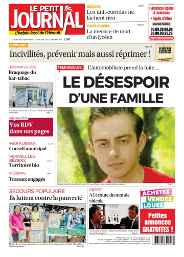 Le Petit Journal - L'hebdo local de l'Hérault - 27 Oct 2023