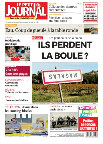 Le Petit Journal - L'hebdo local de l'Hérault - 24 ноя. 2023
