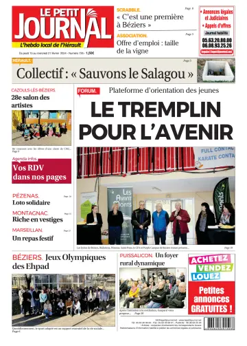Le Petit Journal - L'hebdo local de l'Hérault - 16 фев. 2024