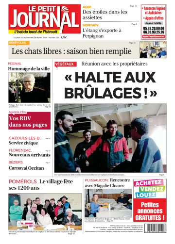 Le Petit Journal - L'hebdo local de l'Hérault - 23 Chwef 2024