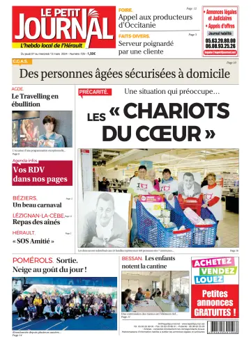 Le Petit Journal - L'hebdo local de l'Hérault - 08 мар. 2024