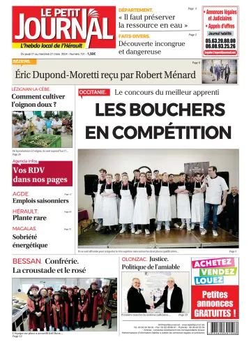 Le Petit Journal - L'hebdo local de l'Hérault - 22 мар. 2024