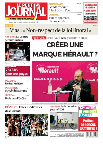 Le Petit Journal - L'hebdo local de l'Hérault - 17 mayo 2024