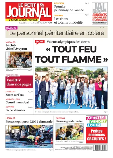 Le Petit Journal - L'hebdo local de l'Hérault - 24 May 2024