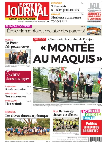 Le Petit Journal - L'hebdo local de l'Hérault - 14 Jun 2024