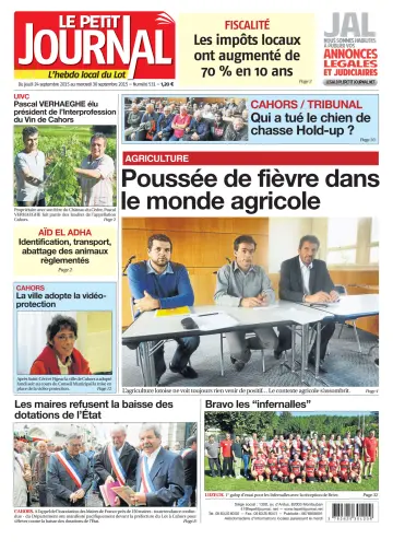 Le Petit Journal - L'hebdo local du Lot - 24 Sep 2015