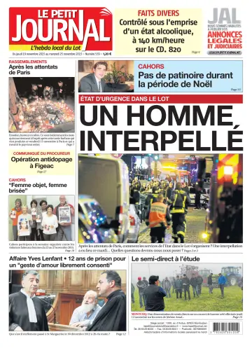 Le Petit Journal - L'hebdo local du Lot - 19 Nov 2015