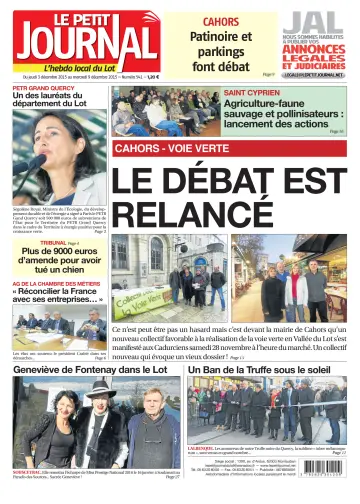 Le Petit Journal - L'hebdo local du Lot - 3 Dec 2015
