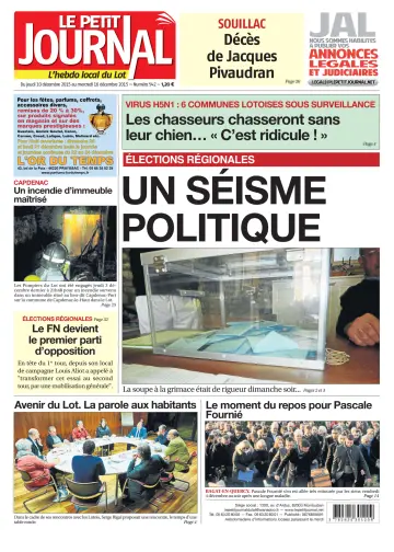 Le Petit Journal - L'hebdo local du Lot - 10 Dec 2015