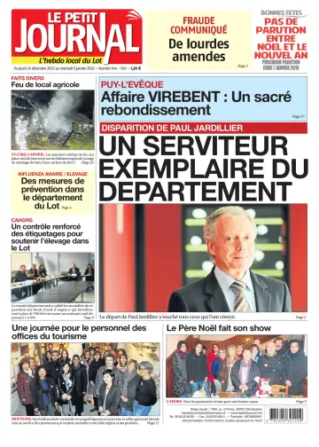 Le Petit Journal - L'hebdo local du Lot - 24 Dec 2015