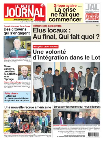Le Petit Journal - L'hebdo local du Lot - 21 Jan 2016