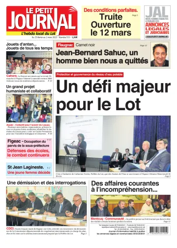 Le Petit Journal - L'hebdo local du Lot - 25 Feb 2016