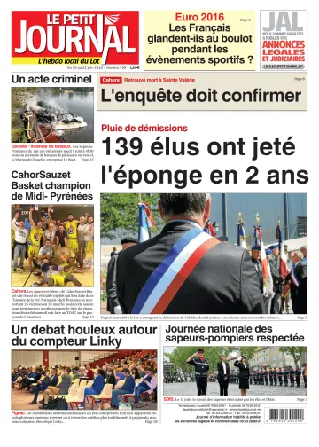 Le Petit Journal - L'hebdo local du Lot - 16 Jun 2016