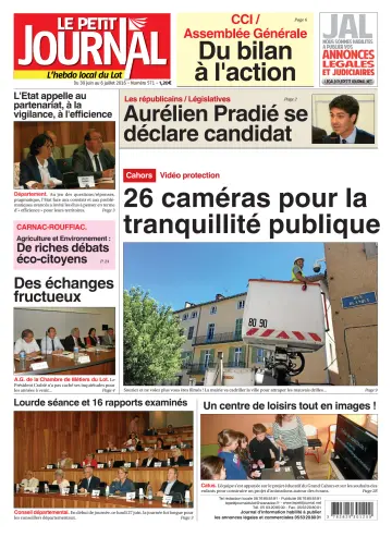 Le Petit Journal - L'hebdo local du Lot - 30 Jun 2016