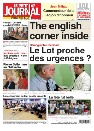 Le Petit Journal - L'hebdo local du Lot - 7 Jul 2016