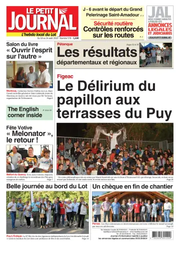Le Petit Journal - L'hebdo local du Lot - 18 Aug 2016