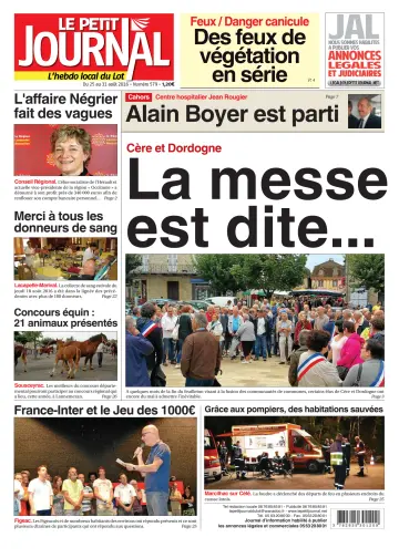 Le Petit Journal - L'hebdo local du Lot - 25 Aug 2016