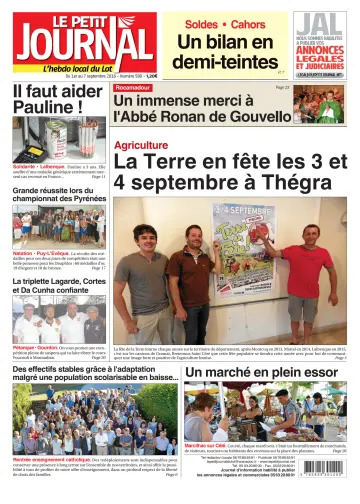 Le Petit Journal - L'hebdo local du Lot - 1 Sep 2016